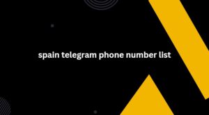 spain telegram phone number list