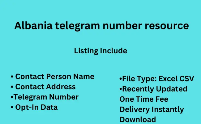 Albania telegram number resource