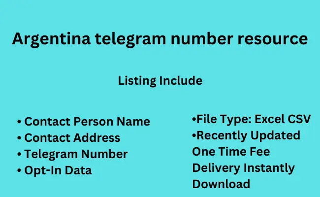 Argentina telegram number resource