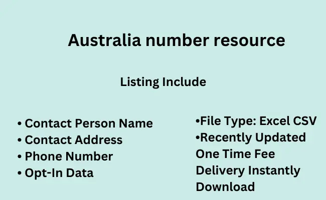 Australia number resource