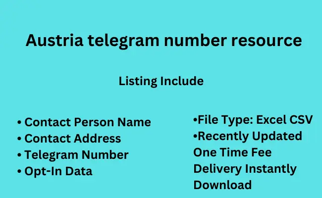 Austria telegram number resource