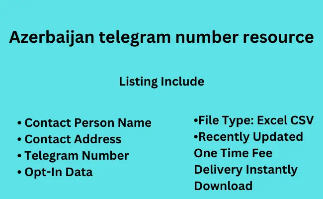 Azerbaijan telegram number resource