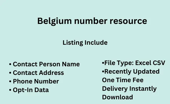 Belgium number resource