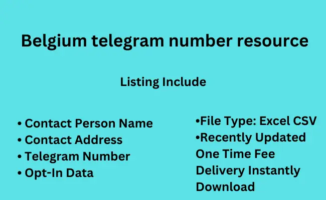 Belgium telegram number resource