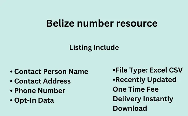 Belize number resource