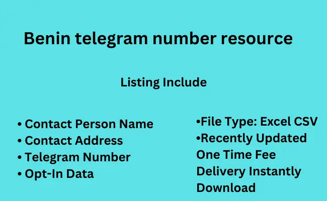 Benin telegram number resource