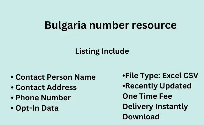 Bulgaria number resource