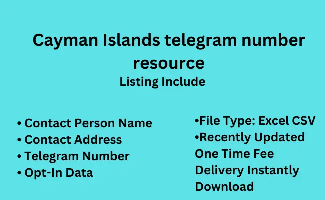 Cayman Islands telegram number resource