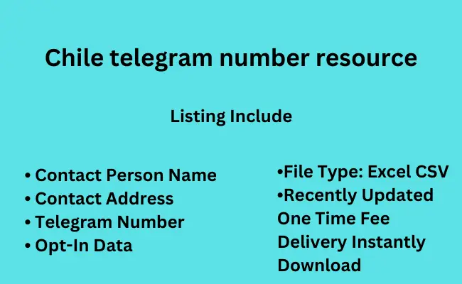 Chile telegram number resource