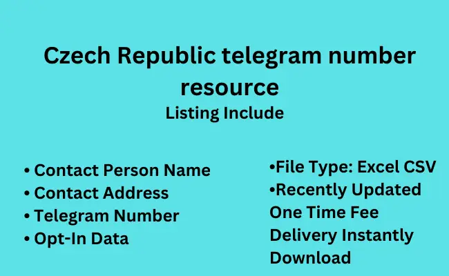 Czech Republic telegram number resource