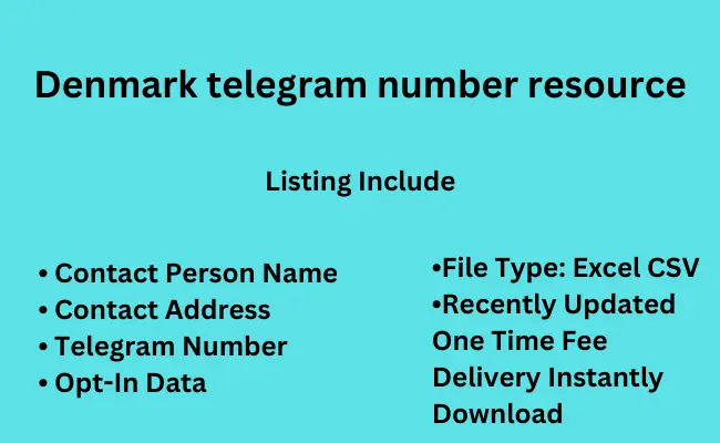 Denmark telegram number resource