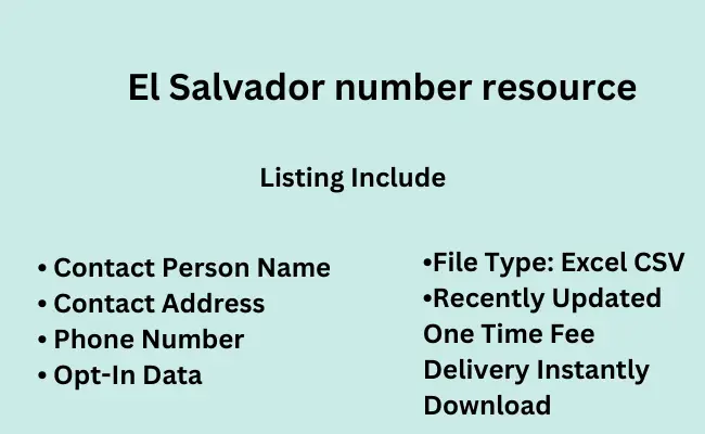 El Salvador number resource