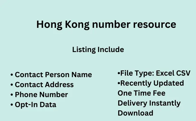 Hong Kong number resource