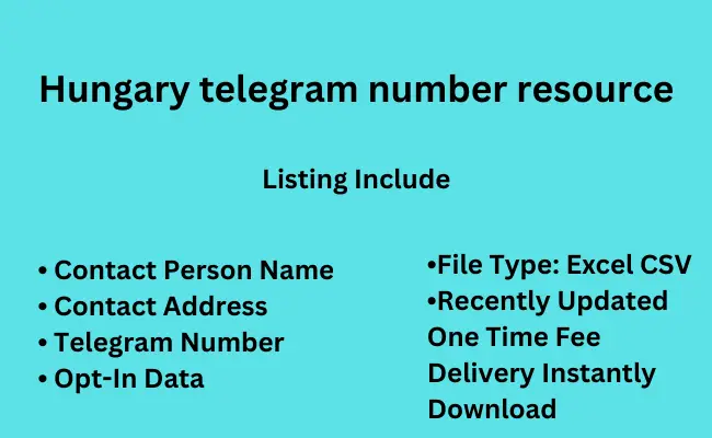 Hungary telegram number resource