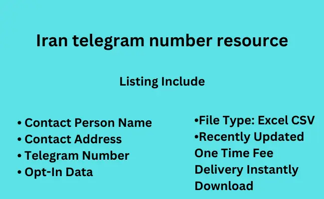 Iran telegram number resource