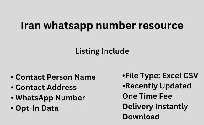 Iran whatsapp number resource