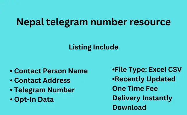 Nepal telegram number resource