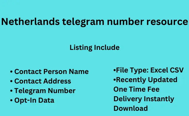 Netherlands telegram number resource