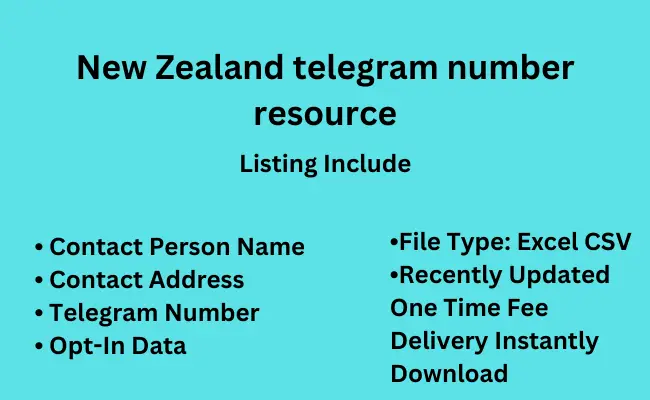 New Zealand telegram number resource