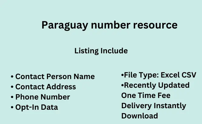 Paraguay number resource