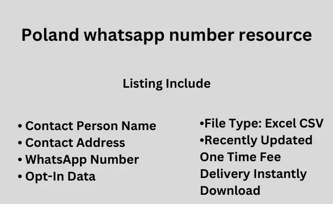 Poland whatsapp number resource