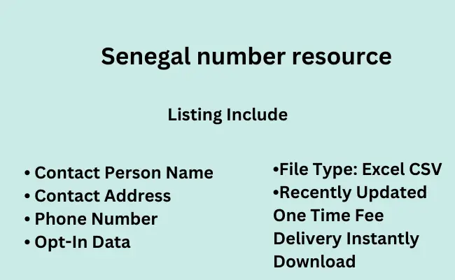 Senegal number resource