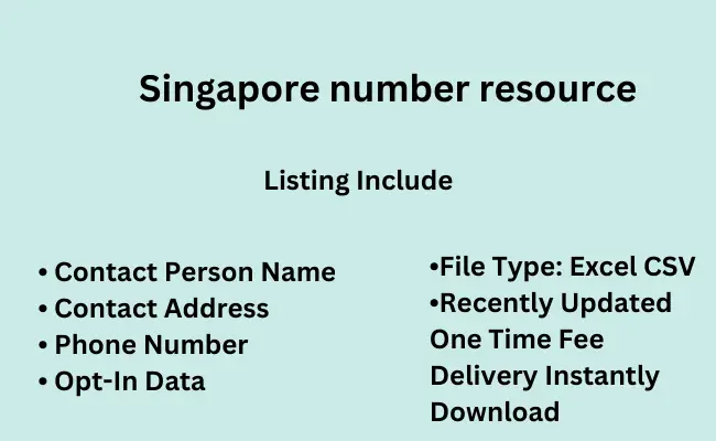 Singapore number resource