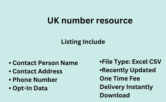 UK number resource