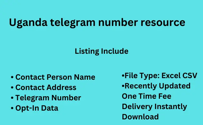 Uganda telegram number resource